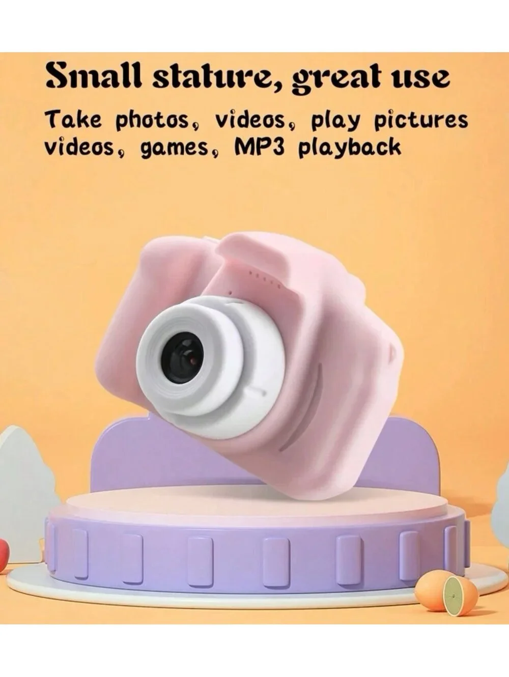 New - ABS portable Mini Canera - 2” Screen - Multi Use Camera - Pink